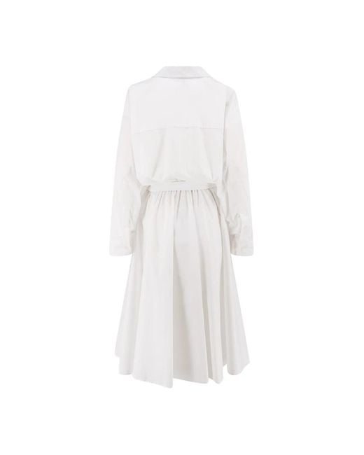 Nude White Shirt Dresses