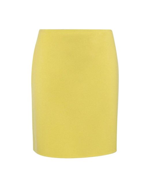 Max Mara Yellow Short Skirts