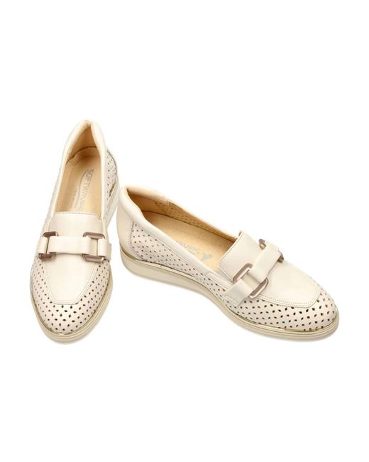 Softwaves White Ventura Loafers