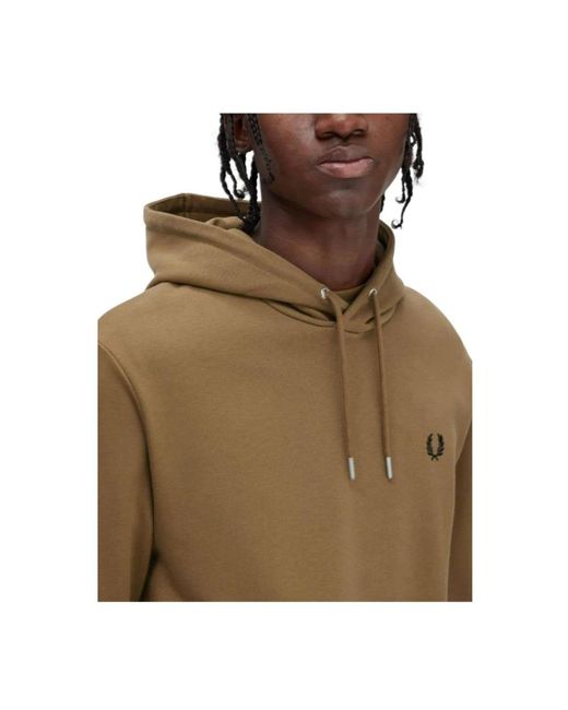 Fred Perry Brown Hoodies for men