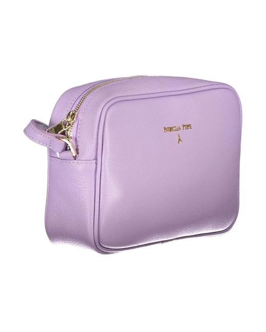 Patrizia Pepe Purple Lila handtasche mit verstellbarem riemen