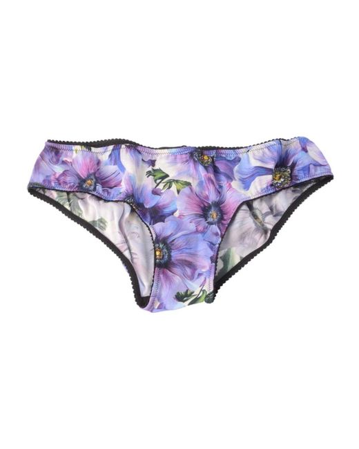 Dolce & Gabbana Purple Bikinis