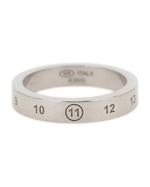 Maison Margiela Numeric Ring in Metallic für Herren