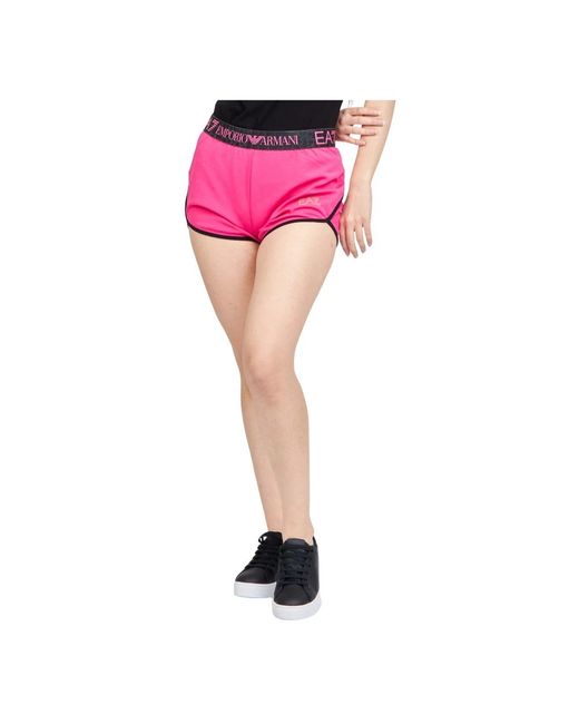EA7 Pink Short Shorts