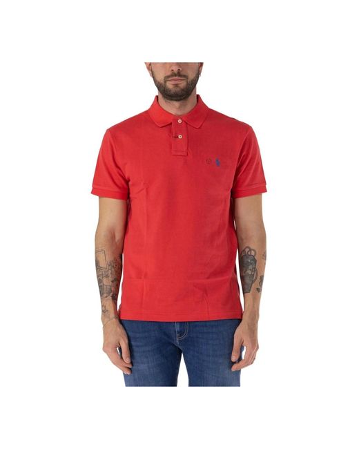 Polo Ralph Lauren Polo Shirts in Red for Men | Lyst UK
