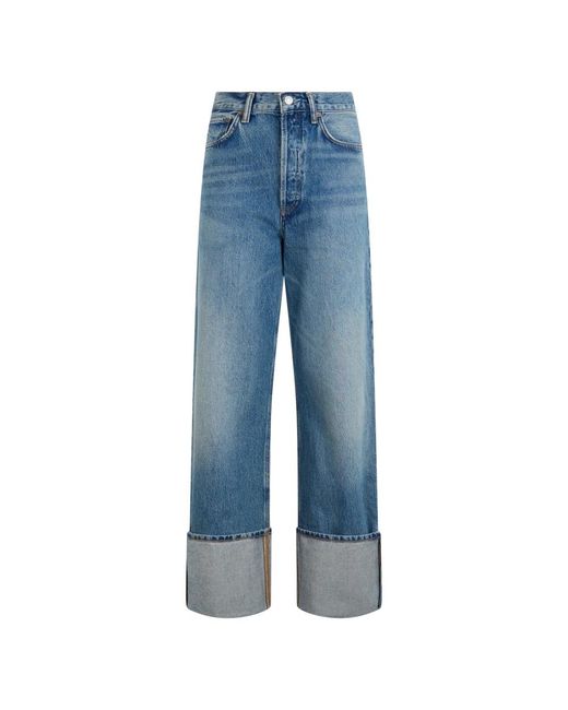 Agolde Big Cuff Jean in het Blue
