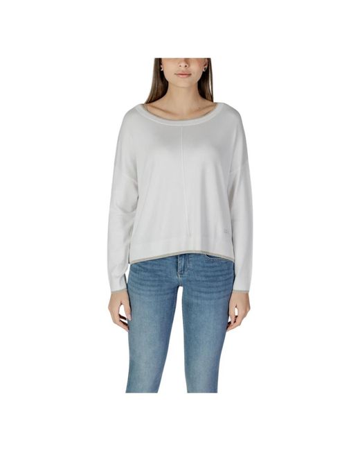 Round-Neck Knitwear Liu Jo de color Gray