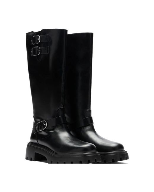 Stuart Weitzman Black Emerson moto boot