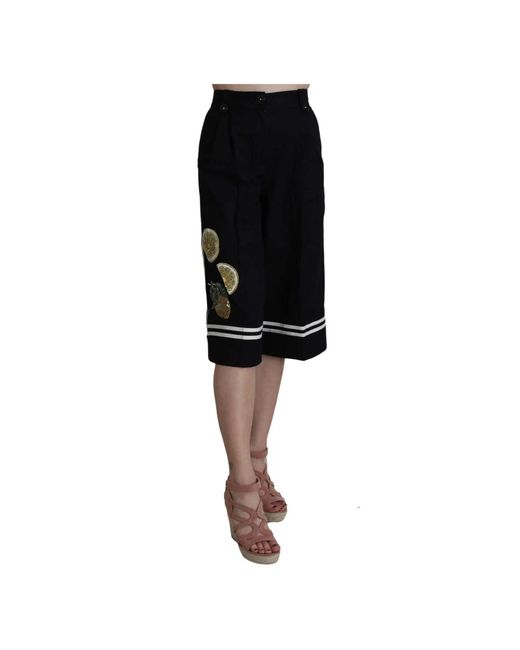 Dolce & Gabbana Black Long Shorts