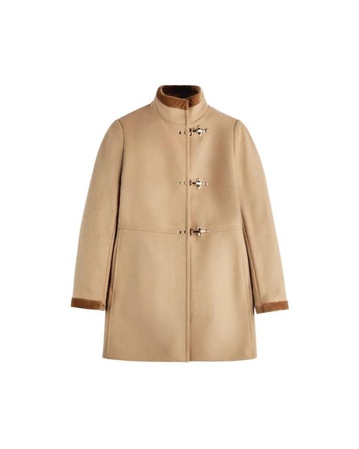 Fay Natural Single-Breasted Coats
