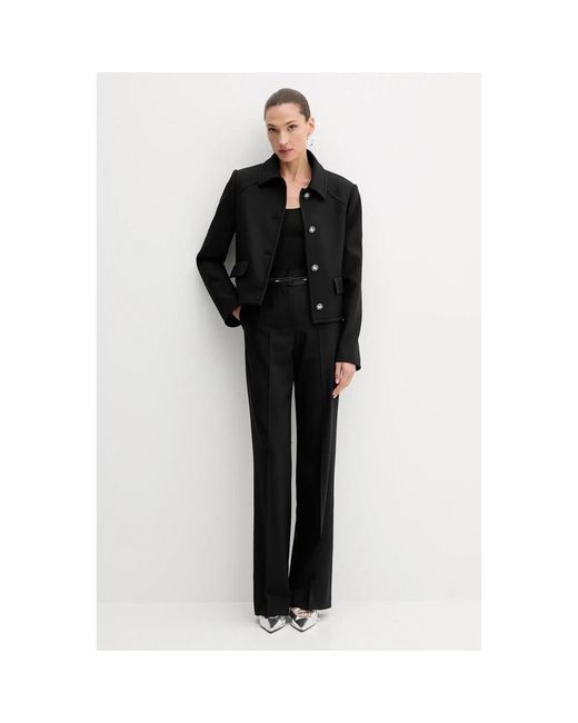MSGM Single-Breasted Blazer in het Black