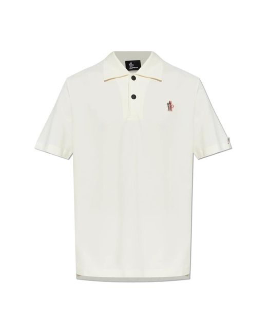 Moncler White Polo Shirts for men