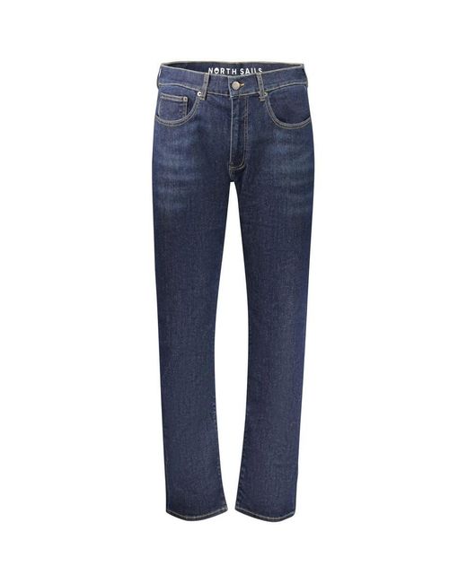 North Sails Blue Straight Fit Jeans for men