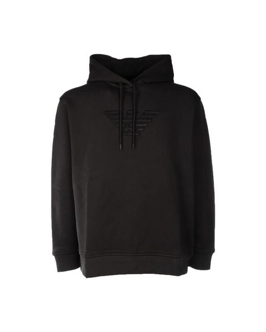 Emporio Armani Men's Black Hoodies