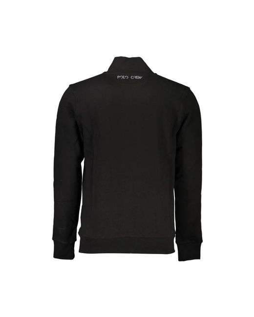 La Martina Black Zip-Throughs for men