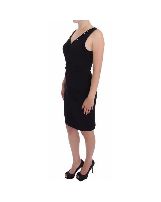 Rocco Barocco Black Short Dresses