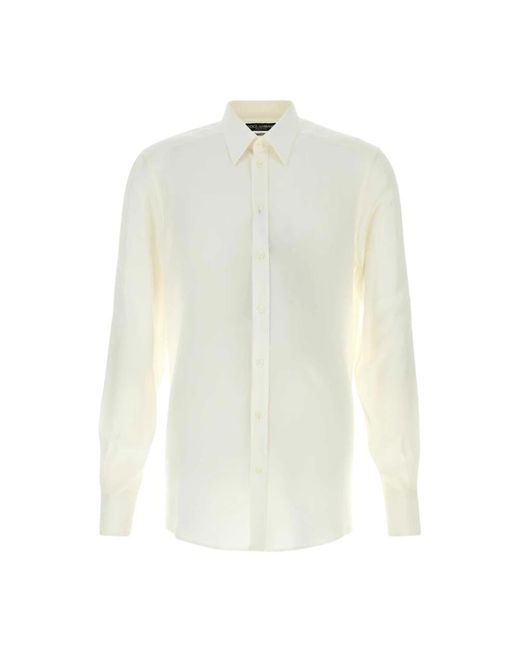 Dolce & Gabbana White Formal Shirts for men