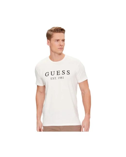 T-Shirts di Guess in White da Uomo