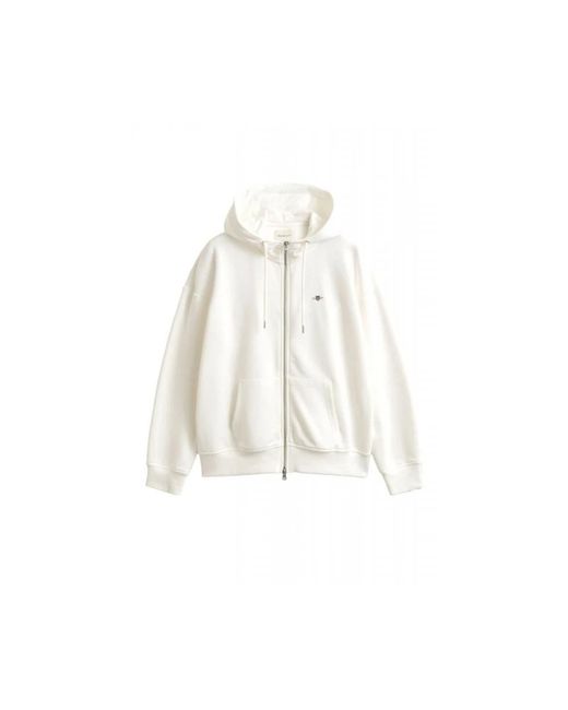 Gant Sweatshirts &Amp; Hoodies &Gt; Hoodies in het White voor heren