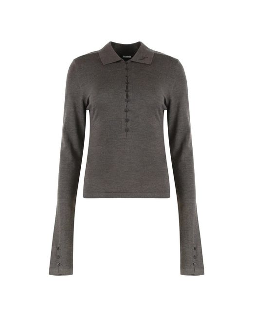 Round-Neck Knitwear Jacquemus en coloris Black