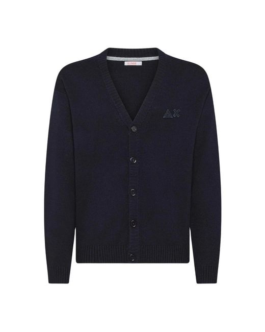 Sun 68 Cardigan in het Blue voor heren