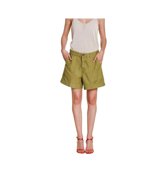 Mason's Green Casual Shorts