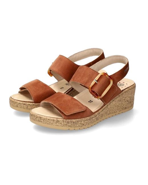 Mephisto Brown Flat sandals