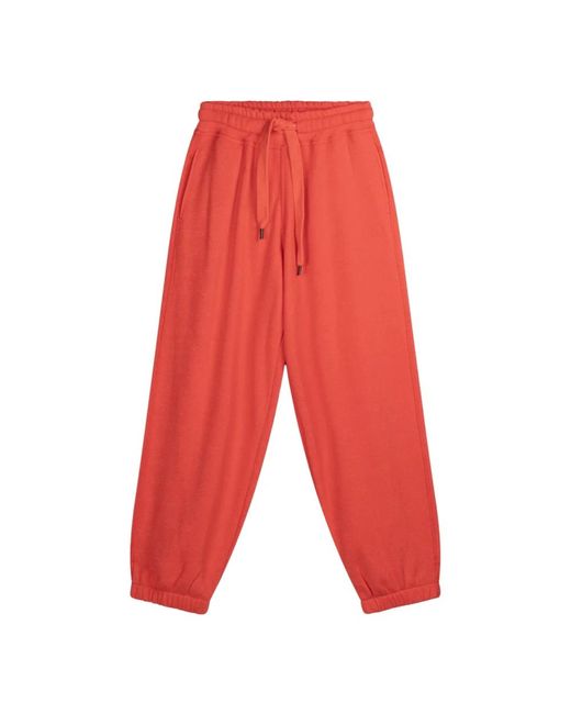 Trousers > sweatpants 10Days en coloris Red
