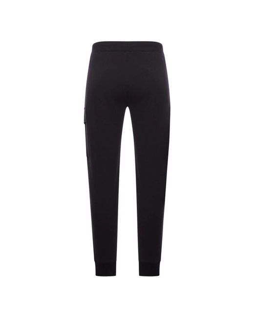 C P Company Schwarze Baumwollhose Für Männer in Blue für Herren