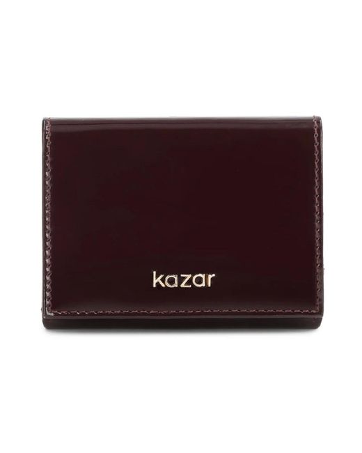 Kazar Accessoires ,Bruin ,Leer Kemarly Wallet in het Red