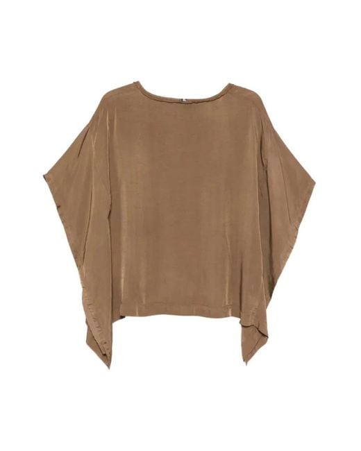 Blouses High de color Brown
