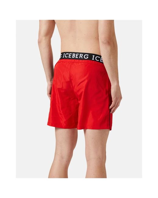 Iceberg Red Beachwear for men