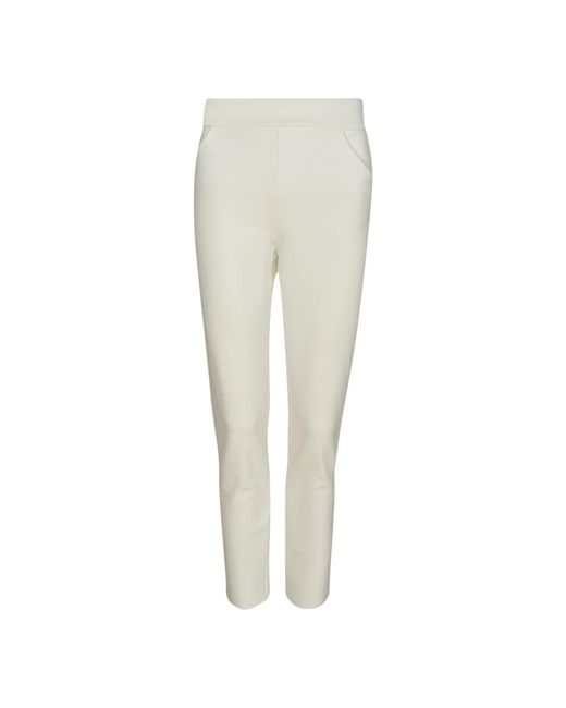 Chiara Boni White Slim-Fit Trousers
