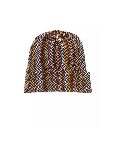 Missoni Accessoires ,Veelkleurig ,Wol Wool Hat in het Brown voor heren