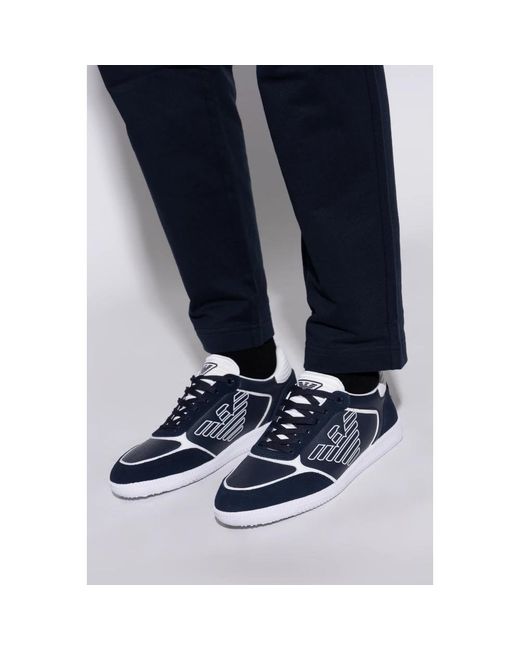 EA7 Heritage Eagle Sneakers in Blue für Herren