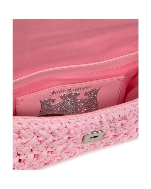 Juicy Couture Pink Jodie handtasche mit verstellbarem riemen