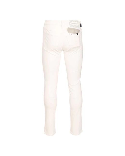 Jacob Cohen White Slim-Fit Jeans for men