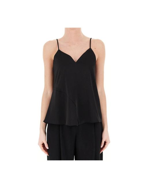 ARMANI EXCHANGE Black Sleeveless Tops