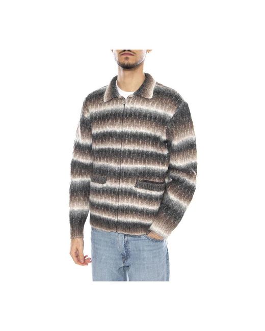 Cardigans Obey de hombre de color Gray