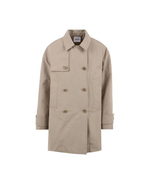 Aspesi Natural Double-Breasted Coats