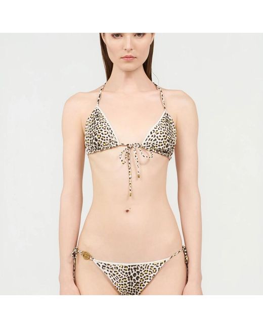 Roberto Cavalli Metallic Bikinis