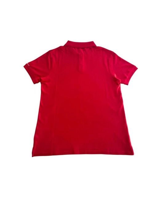 Trussardi Rotes Baumwoll-Poloshirt Kurzarm in Red für Herren