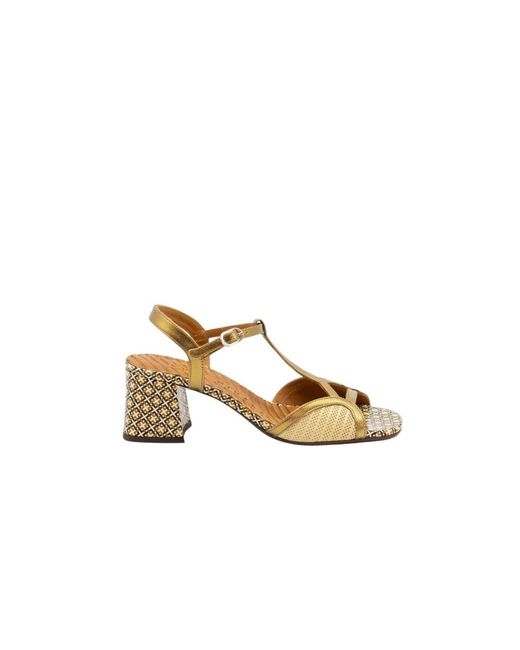 Chie Mihara Metallic High Heel Sandals