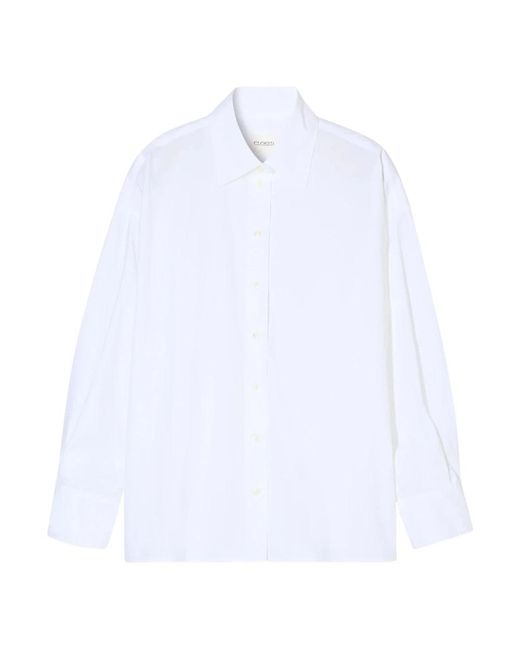 Closed Cape Shirt in het White