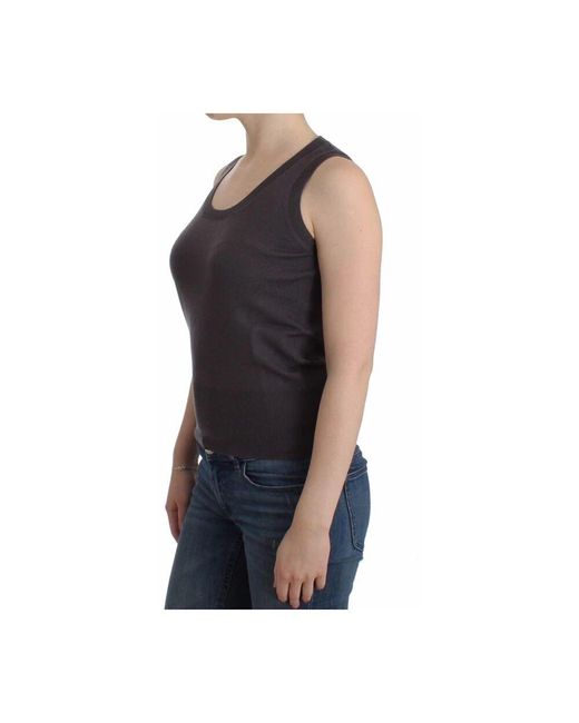 Sleeveless Tops di John Galliano in Black