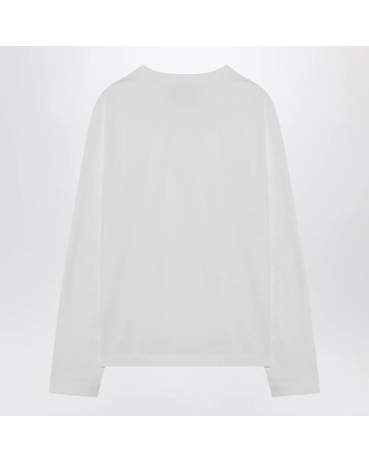 AMI White Long Sleeve T-Shirts for men