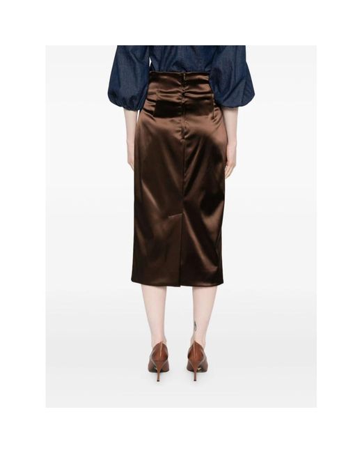 Dolce & Gabbana Brown Midi Skirts