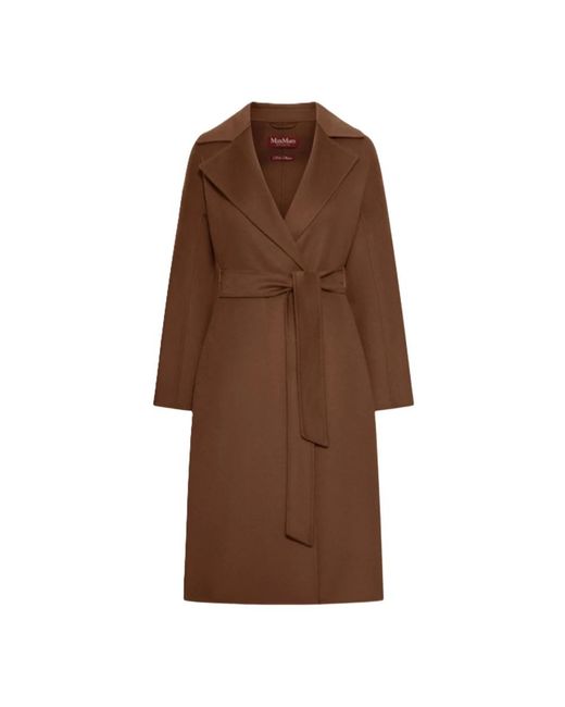 Max Mara Brown Belted Coats
