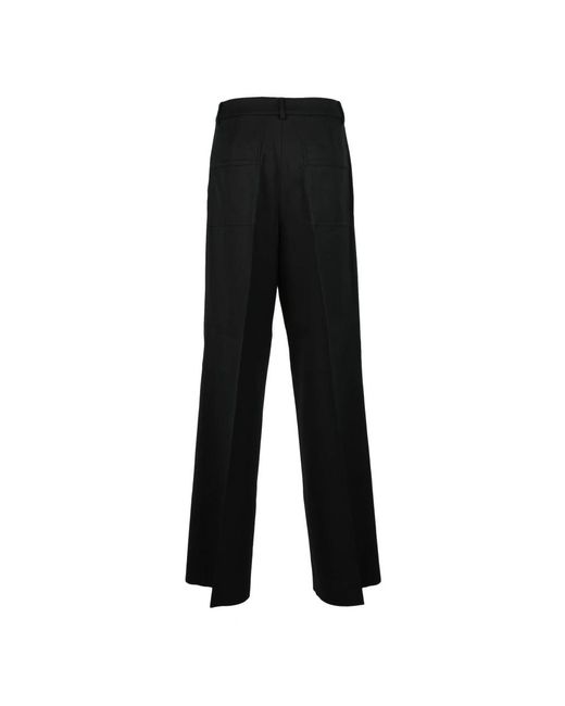 Sportmax Black Straight Trousers