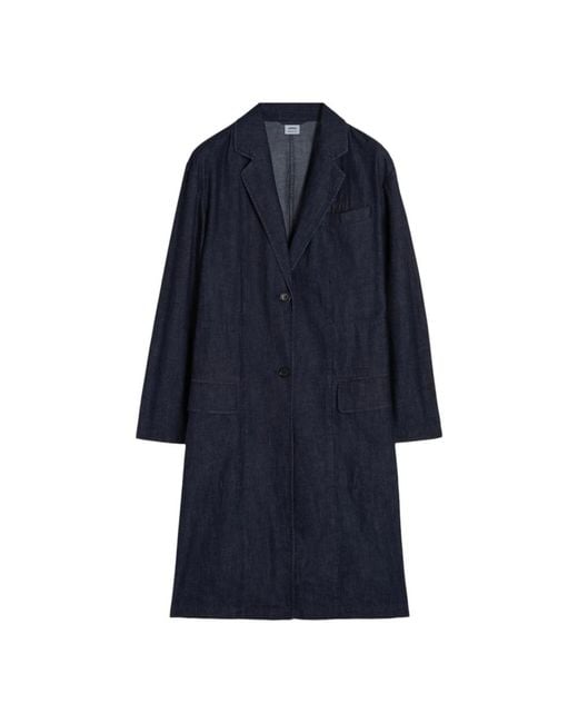 Aspesi Single-Breasted Coats in het Blue